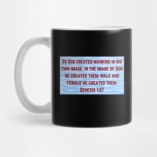 Bible Verse Genesis 1:27 Mug